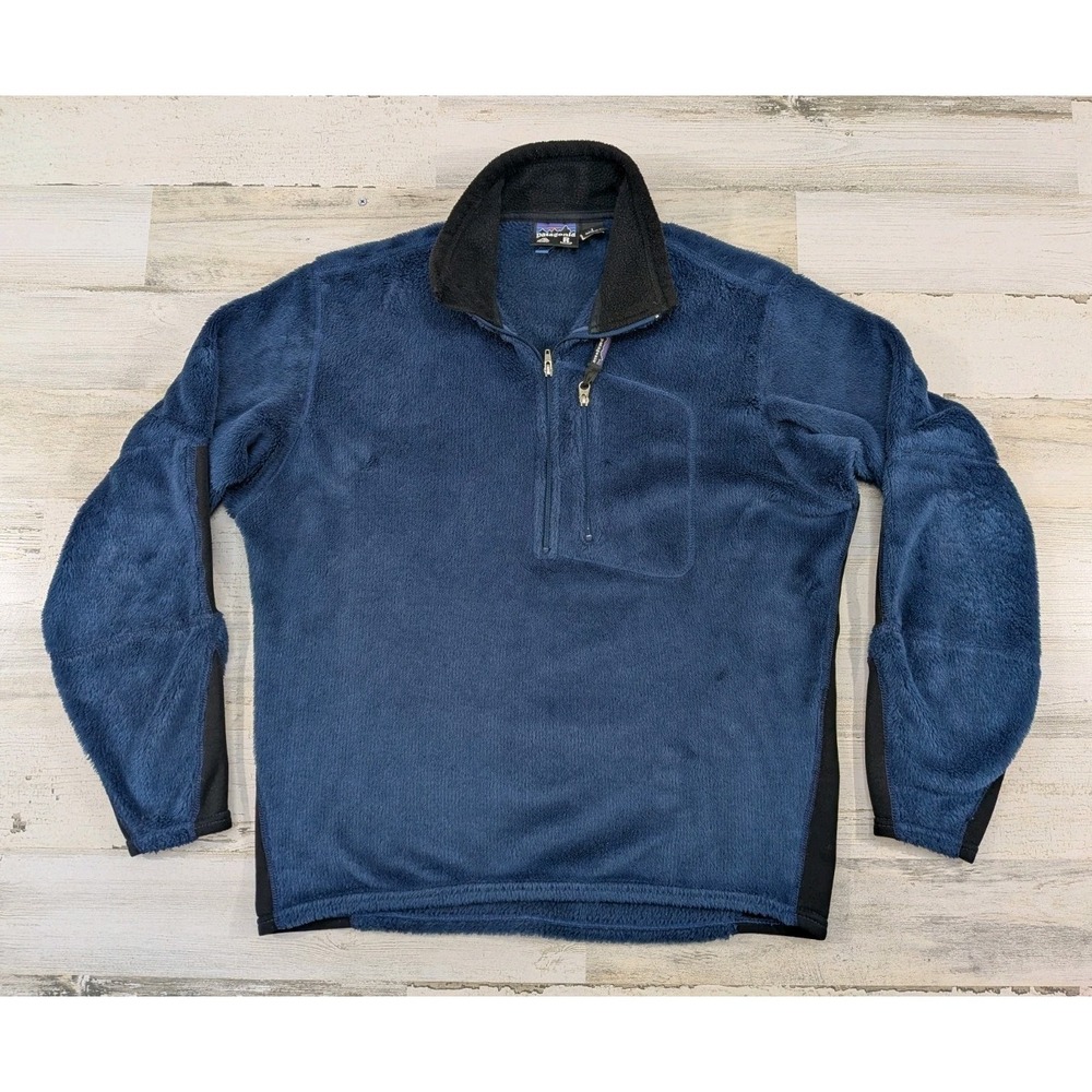 Patagonia R2 Levitator Polartec Fleece Pullover Blue Vintage Mens Small 22900